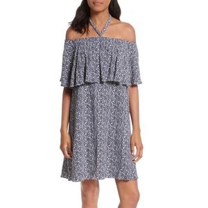 Rebecca Minkoff Havasu Off Shoulder Halter Dress 8
